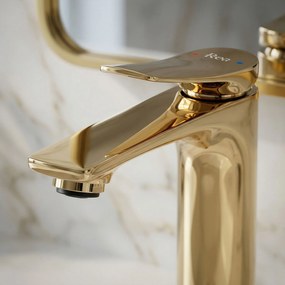 Смесител за мивка PREMIUM REA Vision Gold Low