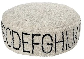 Кремав детски пуф ABC – Lorena Canals