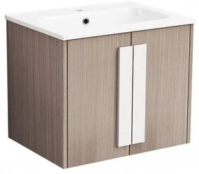 Конзолен PVC шкаф ICP 6451-3 с умивалник, 61x46.3x52см