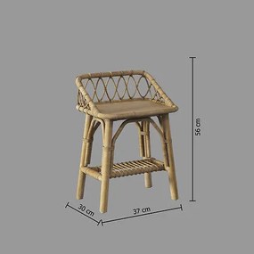 Детско нощно шкафче atmosphera, Ратан, 56 cm