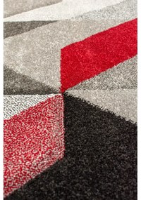 Червен и сив килим , 120 x 170 cm Aurora - Flair Rugs