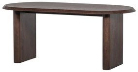 Трапезна маса от декор от орех 90x180 cm Ellips – vtwonen