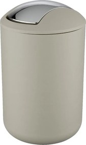 Кафяво-сиво пластмасово кошче за боклук 6,5 l Brasil – Wenko