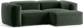 Зелен ъглов диван (десен ъгъл) Bergamo – Cosmopolitan Design