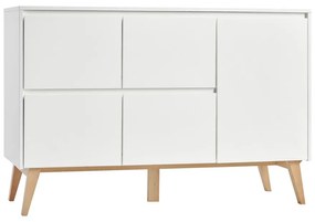 Бял детски скрин , 148 x 92 cm Swing - Pinio