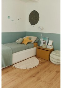 Кремав ръчно изработен памучен кръгъл килим подходящ за пране ø 100 cm Moon Multishape – Lorena Canals