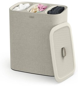 Бежов текстилен кош за пране 90 l Tota Trio – Joseph Joseph