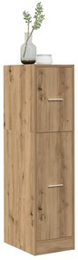855168 vidaXL Шкаф органайзер, дъб артизан, 30x41x118 см, инженерно дърво