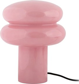 Розова стъклена настолна лампа (височина 24 cm) Incesante – Leitmotiv