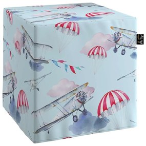 Син бебешки пуф Magic - Yellow Tipi