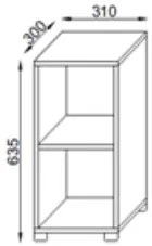 Етажерка БЕН 1 х 2