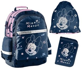 Ученическа раница + чанта за обувки и моливник MINNIE MOUSE