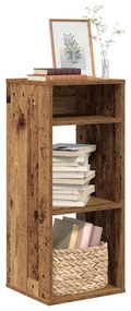 860281 vidaXL Библиотека, старо дърво, 34x31x80 см, инженерно дърво