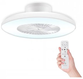 Вентилатор за таван с LED лампа 2в1 Beper P206VEN650, 40W, 3 скорости, Таймер, Бял