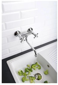 Стенна батерия за мивка в бронзов цвят (1 изход) Antea – Sapho