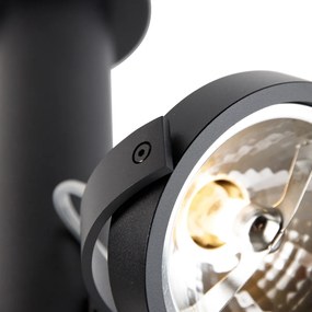 Модерен прожектор черен регулируем 3-светлина - Goes