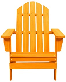 315878 vidaXL Градински стол "Адирондак", чам масив, оранжев