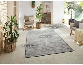 Сив външен килим 340x240 cm Gemini - Elle Decoration