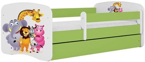 Детско легло Babydreams Cartoon-Prasino-140 x 70-Zoo