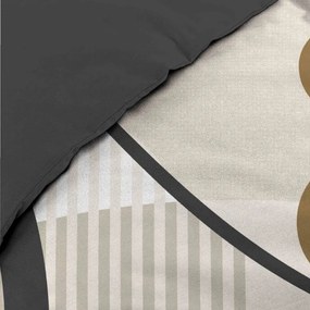 Бежово двойно удължено памучно спално бельо 240x220 cm Santana – douceur d'intérieur