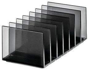 Матово черен органайзер за козметика за баня от рециклирана пластмаса Palette Station - iDesign