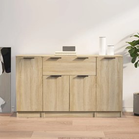 3115830 vidaXL Сайдборди, 3 бр, сонома дъб,инженерно дърво
