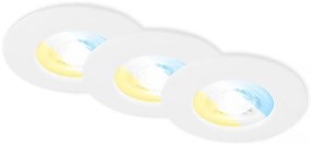 Briloner 7605036-Комплект от 3 LED плафона за баня 3xLED/4,9W/230V IP44 бял