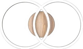 Черно-кафяво LED осветително тяло за таван с възможност за димиране 28x46 cm Giro - Trio