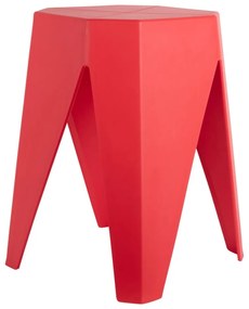Червен пластмасов стол Cherish – Leitmotiv
