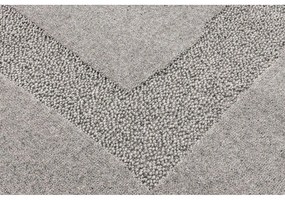 Сив вълнен килим 133x190 cm Morphic Rocca – Agnella