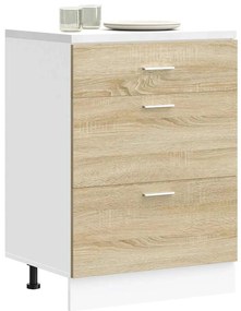 854252 vidaXL Кухненски шкаф "Lyon" от дъб сонома, инженерно дърво