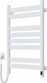 Електрически сушилник за хавлии с термостат LARGO 168W 80x50 см, бял, ляв