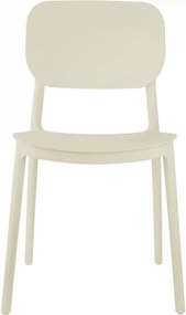 Кремав пластмасов трапезен стол Cheer – Leitmotiv