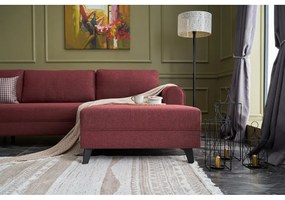 Ъглов разтегателен диван в тухлен цвят (U-образен) Belen - Balcab Home