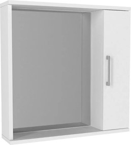 Огледало за баня от меламин Deal в бял цвят 65x15.3x65см.