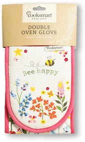 Двойна памучна кухненска ръкавица Be Happy Bee Happy - Cooksmart ®