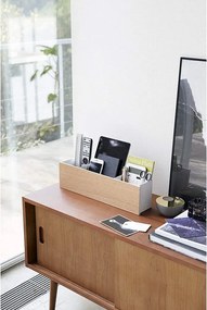 Бял/в естествен цвят метален органайзер за канцеларски материали Rin – YAMAZAKI