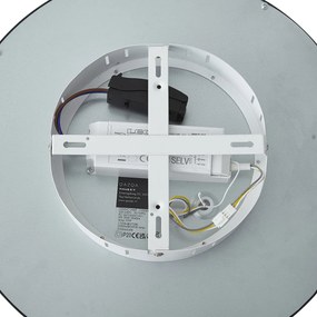 Интелигентен LED панел черен 40 см вкл. LED димиране до топло с дистанционно управление - Knob