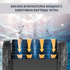 Безкабелен робот за почистване на басейни Wybot C1 Pro, 65W, SMART, За до 150 м2, 3 режима, Self-parking, Auto-reverse, IPX8, Сив