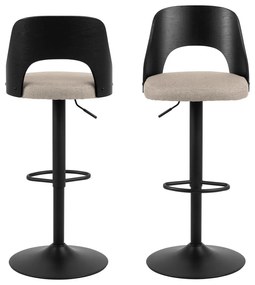 Бежови въртящи се бар столове в комплект от 2 броя 113 см Lucy - Actona