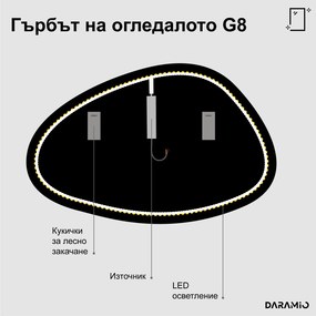 Атипични огледало с LED осветление G8