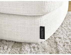 Бял шенилов ъглов диван (десен ъгъл) Leonore – Bobochic Paris