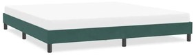 4101376 vidaXL Рамка за легло без матрак Тъмнозелено 200x210 cm Кадифе