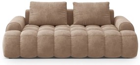 Светлокафяв кадифен диван 200 cm Linz – Cosmopolitan Design