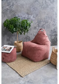 Тъмнокафяв пуф от рипсено кадифе Play Amuse – SLOWDOWN