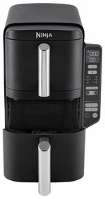 Фритюрник с горещ въздух Ninja SL300EU, 2470W, 7.6 л, 40-240C, 2 кошници, 6 програми, Синхронизирано готвене, Таймер, Автоматично спиране, Черен