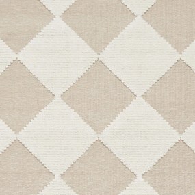 Бяло-бежов килим подходящ за пране 160x230 cm Lyna Beige&amp;White – Think Rugs