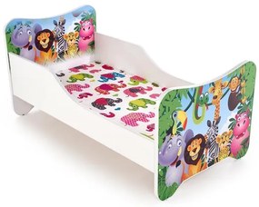Детско легло Мебели Бодгдан BM-Happy Jungle 1, с включен матрак