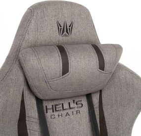 Ергономичен геймърски стол HC-1013 - сиво покритие от висококачествен плат