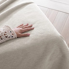 Бежово покривало за легло от шенил 220x240 cm Talo – Filumi